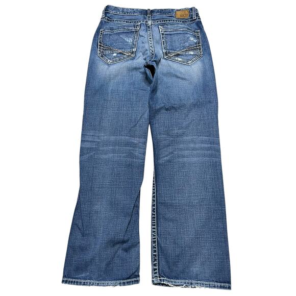 BKE Denim Men’s Tyler Straight Medium Wash Denim Jeans - KBK2303R - size 33 - Picture 4 of 11